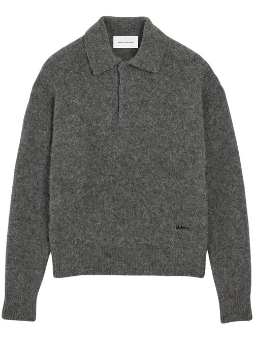 Polo in lana AMI PARIS | HPL405KN0021A189